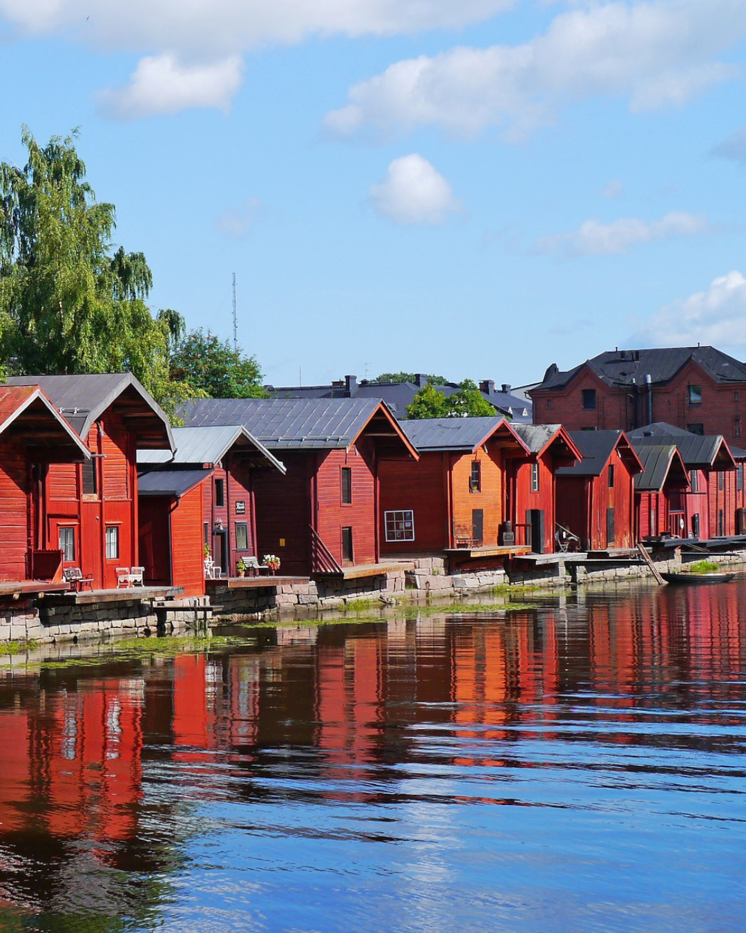The charming streets of Porvoo, Finland