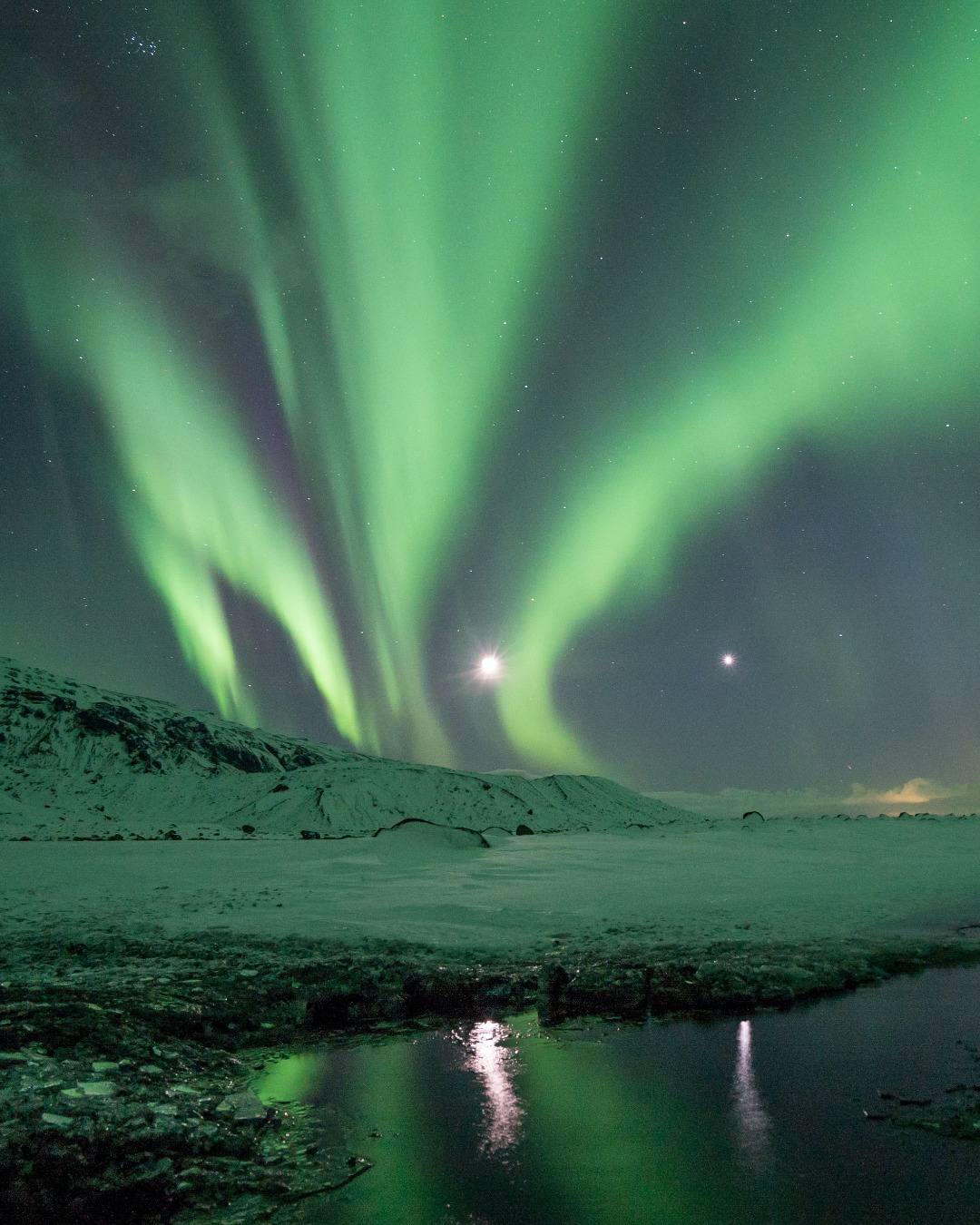 Northern Lights in Iceland’s winter