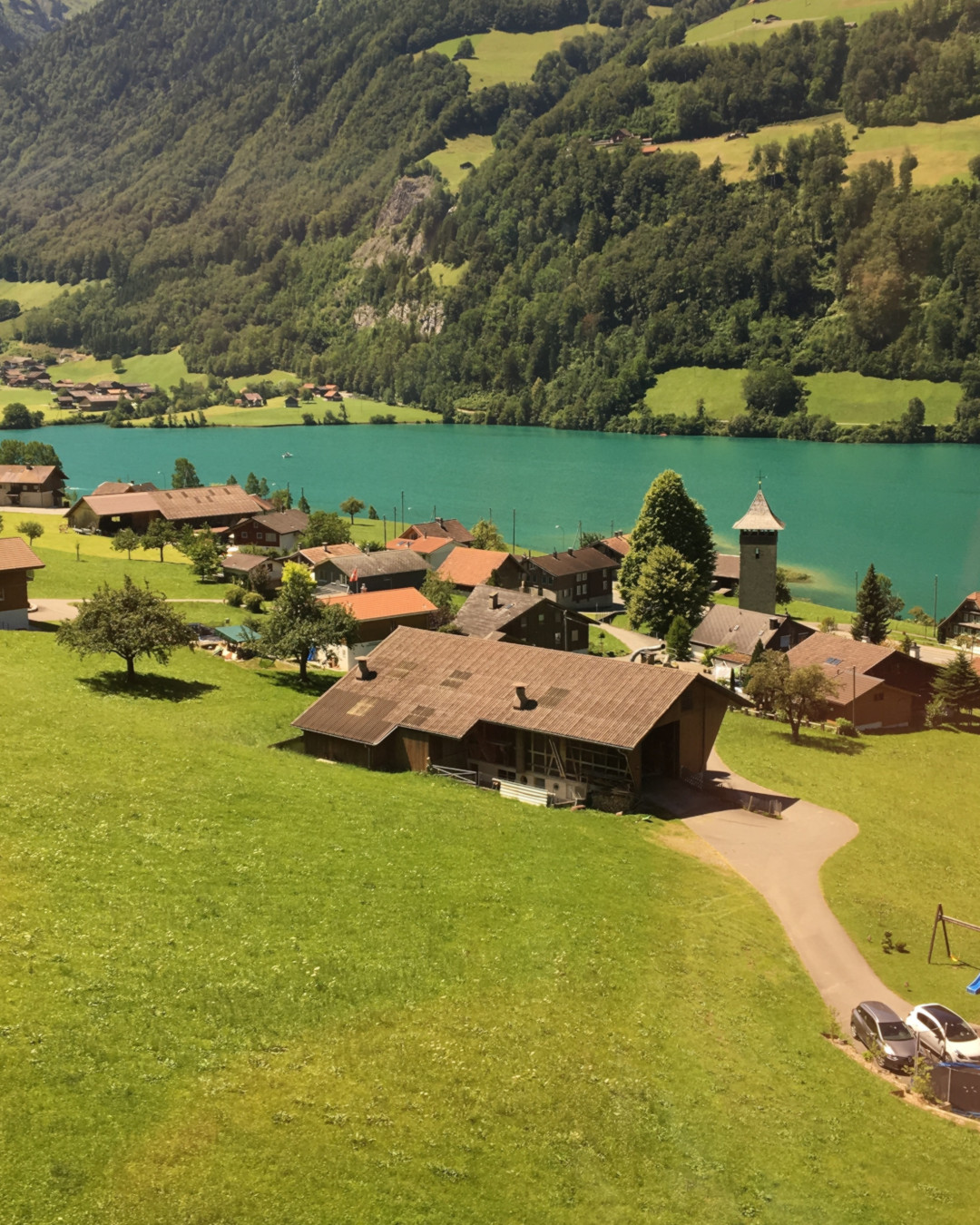 Lungern Lake in Switzerland